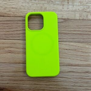 iPhone 13 Pro neon yellow case